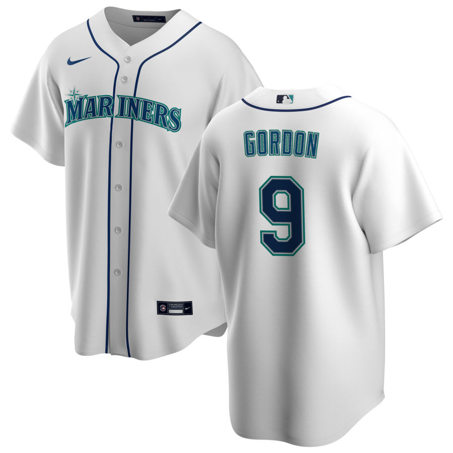 Nike Men #9 Dee Gordon Seattle Mariners Baseball Jerseys Sale-White